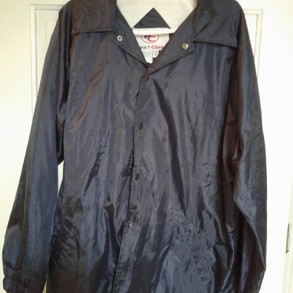 Navy Windbreaker